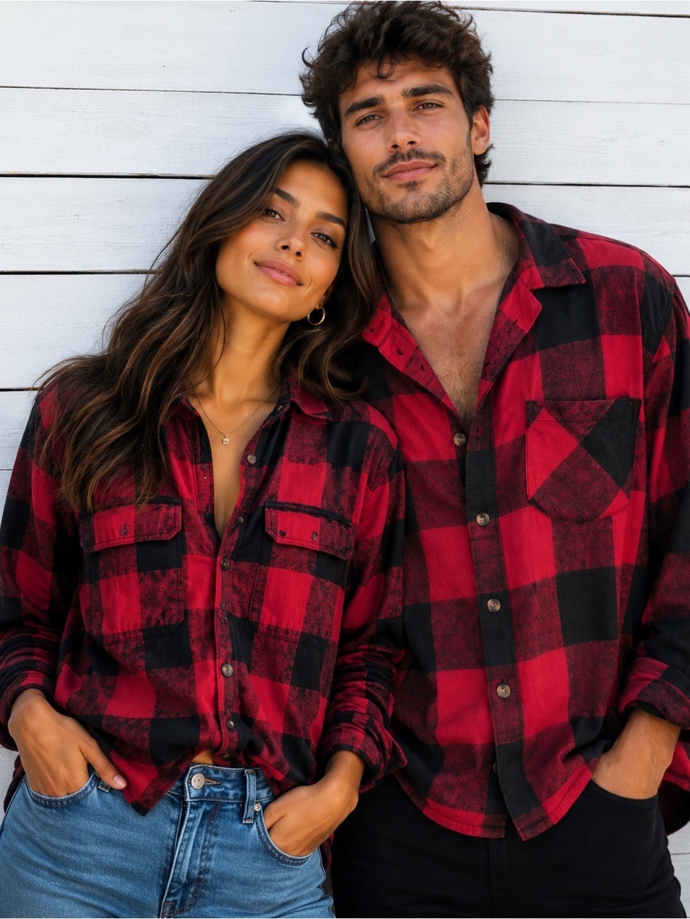XL Men & XL Women Buffalo Plaid - his & hers